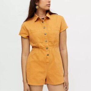 BDG Camel Short-Sleeve Romper